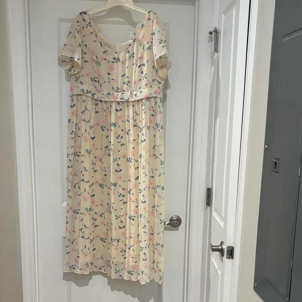 Floral Cream Dress